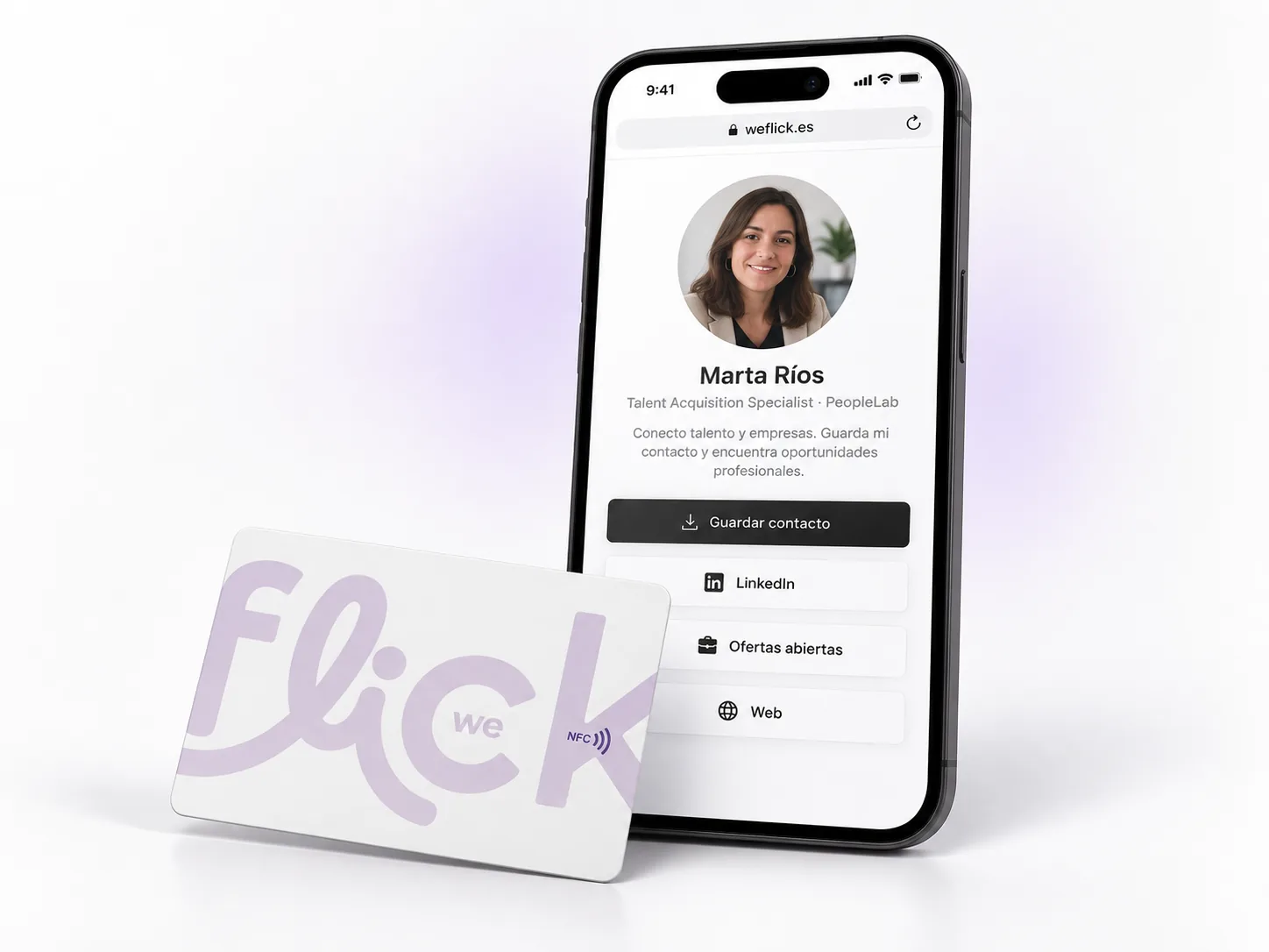 Recruiter — Business Card We Flick y perfil digital