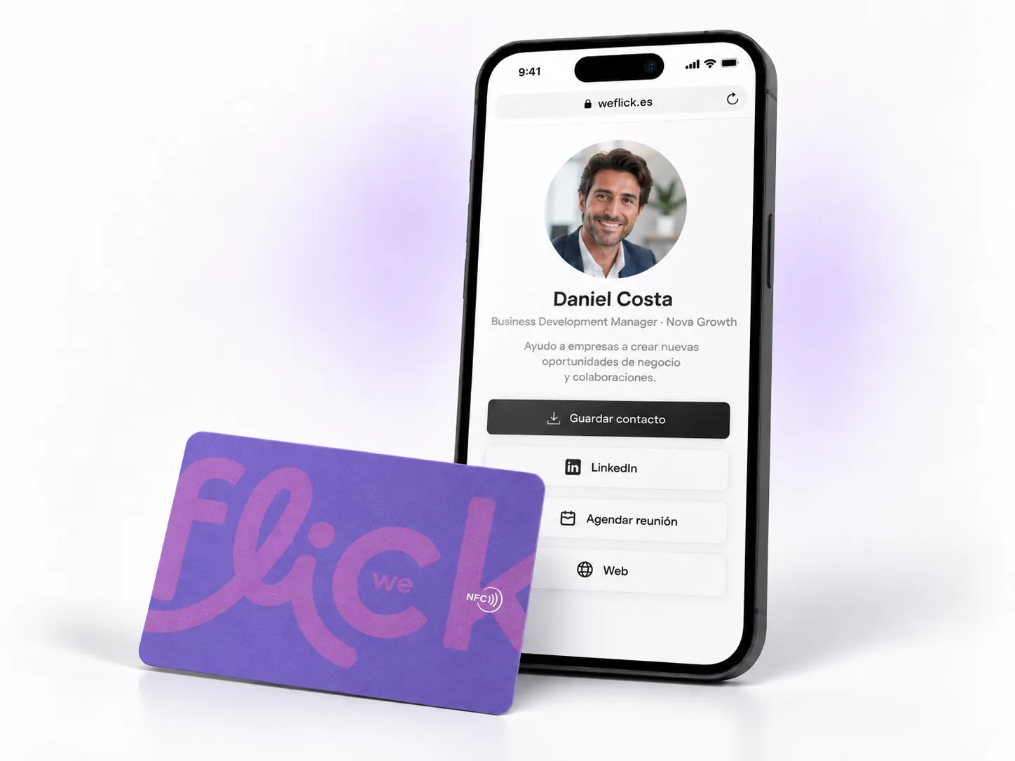 Profesional Business Development — Business Card We Flick y perfil digital